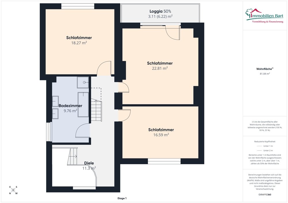 Grundriss Obergeschoss