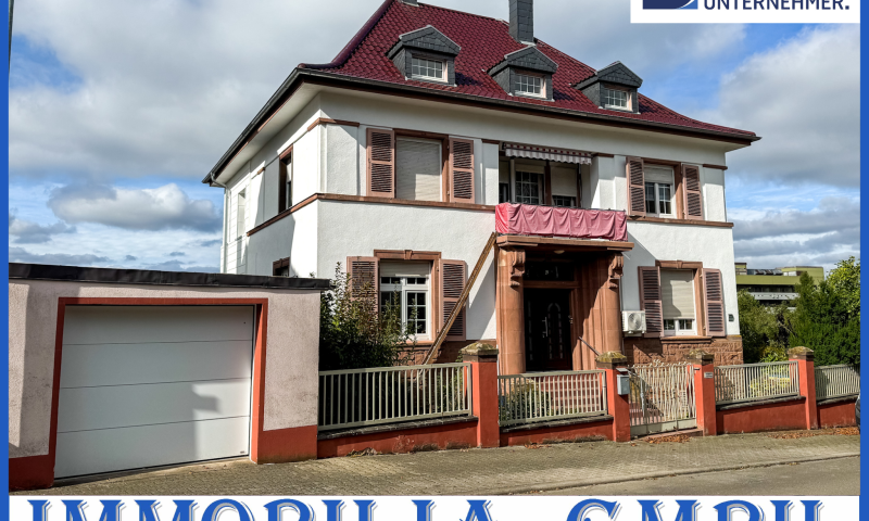 VILLA SUSANNE - Repräsentatives Anwesen mit Garage und Garten in bester Stadtlage von Zweibrücken