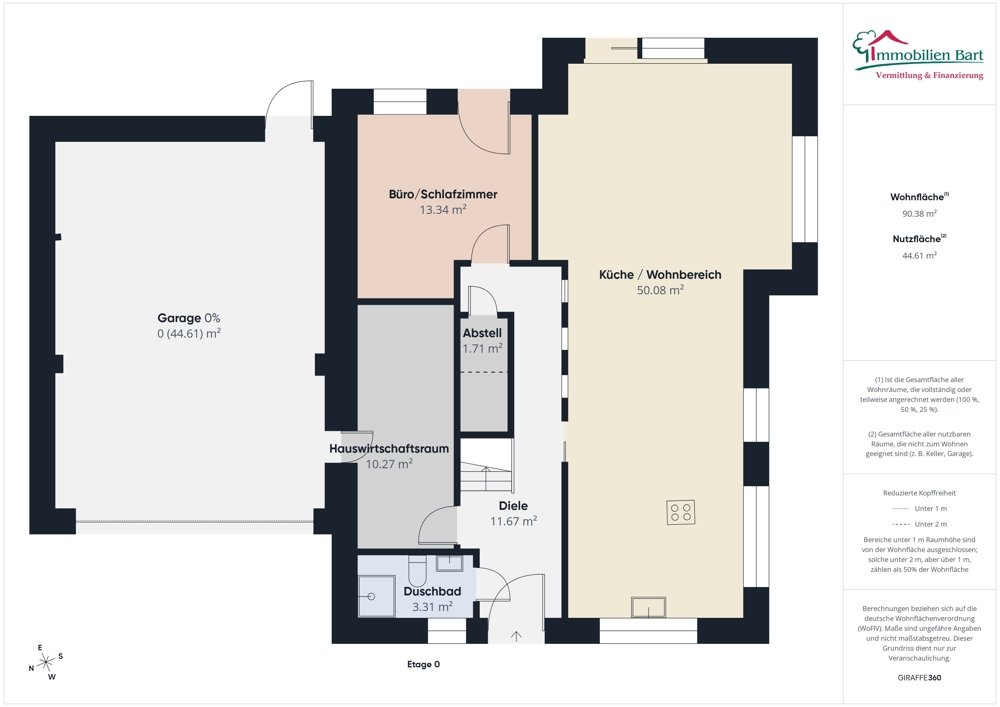 Erdgeschoss mit Garage