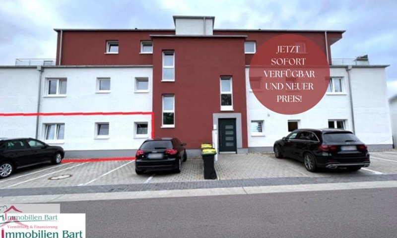 LOSHEIM AM SEE: SOFORT VERFÜGBAR IN RUHIGER WOHNLAGE!!! NEUWERTIGE 97 M² EG WOHNUNG, 2 SZ