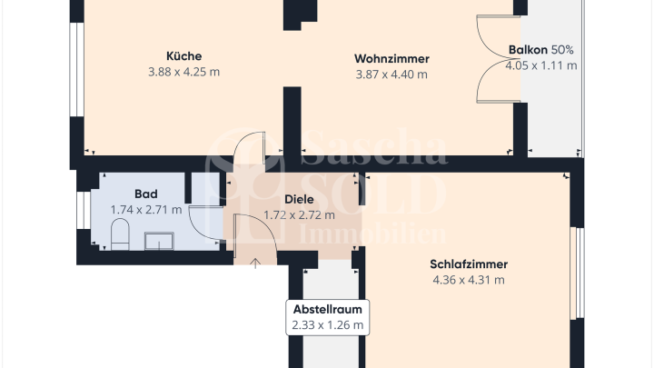 Helle 2-Zimmer-Wohnung mit Balkon und Panoramablick - Erstbezug nach Sanierung -  ab Juli 2026