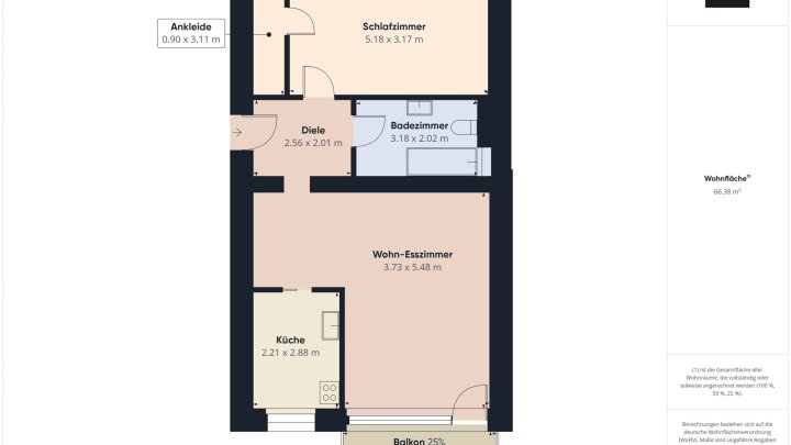 Gepflegte Wohnung mit Balkon und Tiefgaragenstellplatz in Saarbrücken-Rastpfuhl