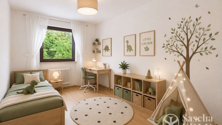Helle 3-ZKB-Wohnung mit Balkon und Garage in ruhiger Wohnlage von St. Ingbert-Süd